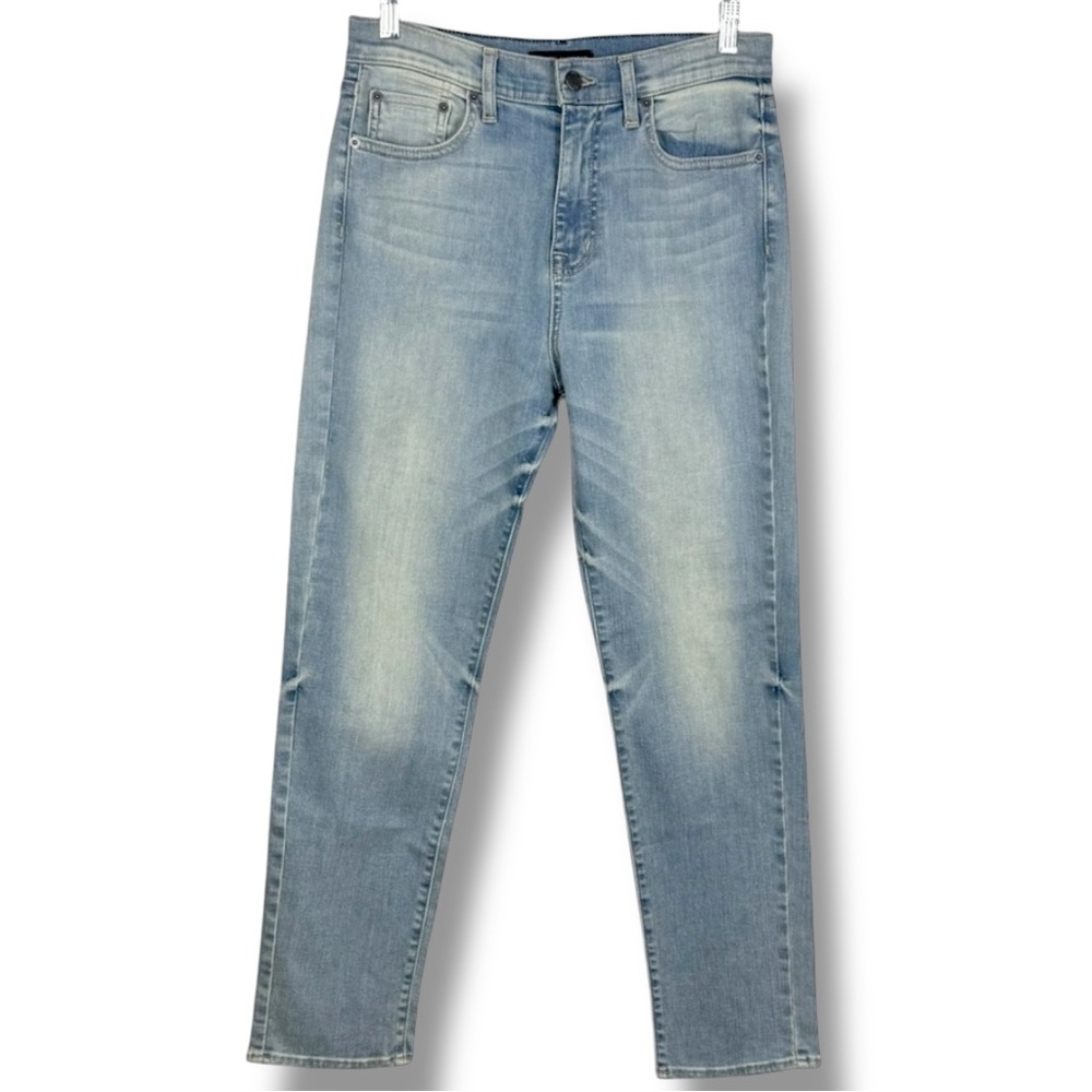 Modern American Mercer High Rise Straight Leg Ankle Jeans Kent Vintage Wash 30